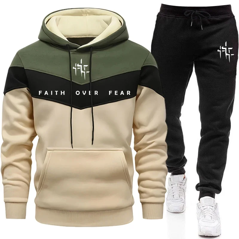 Men'S Fashion Trousers - Survêtement pour homme Faith Over Fear,