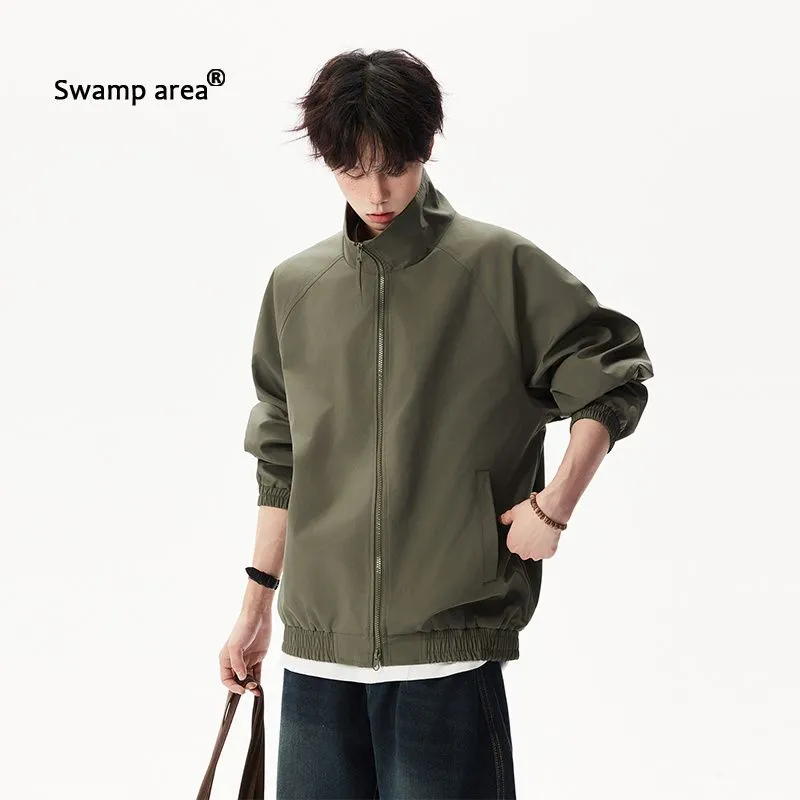 Harrington Jacket - Veste bomber décontractée à col montant