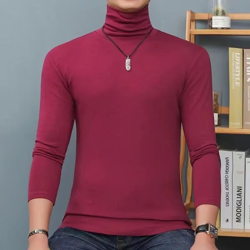 Turtleneck Sweater Men - Hiver hommes col roulé chandails décontracté