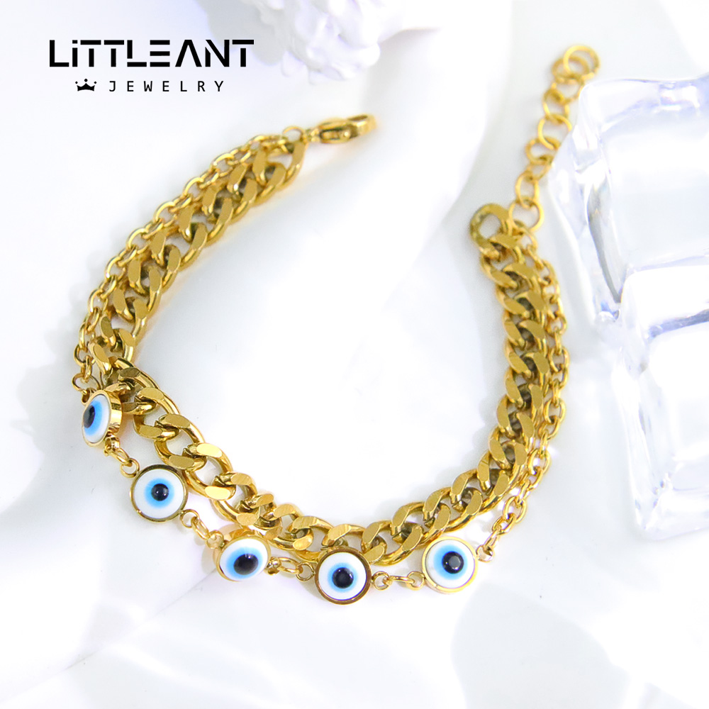 Dubai Men'S Fashion - Bracelet gothique turc mauvais œil, en