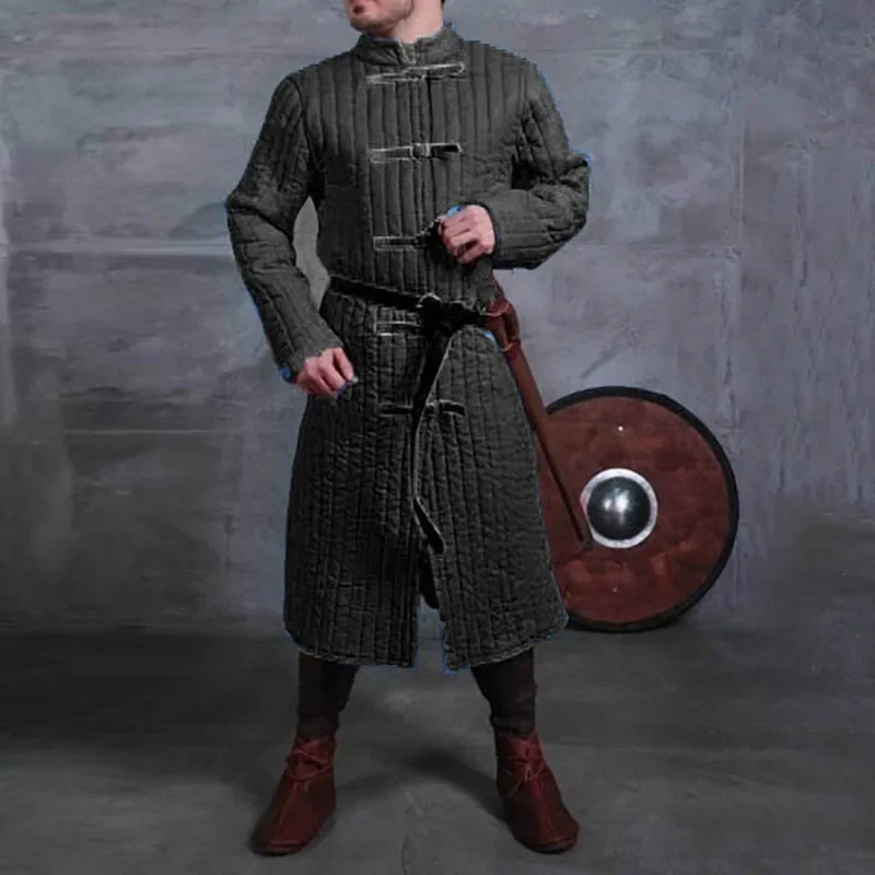 Trench Coat Men - Costume de chevalier guerrier médiéval Larp,