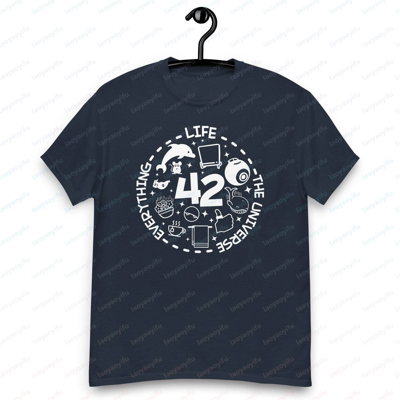 Men'S Fashion Questions - T-shirt 'Life Universe Everything 42' :