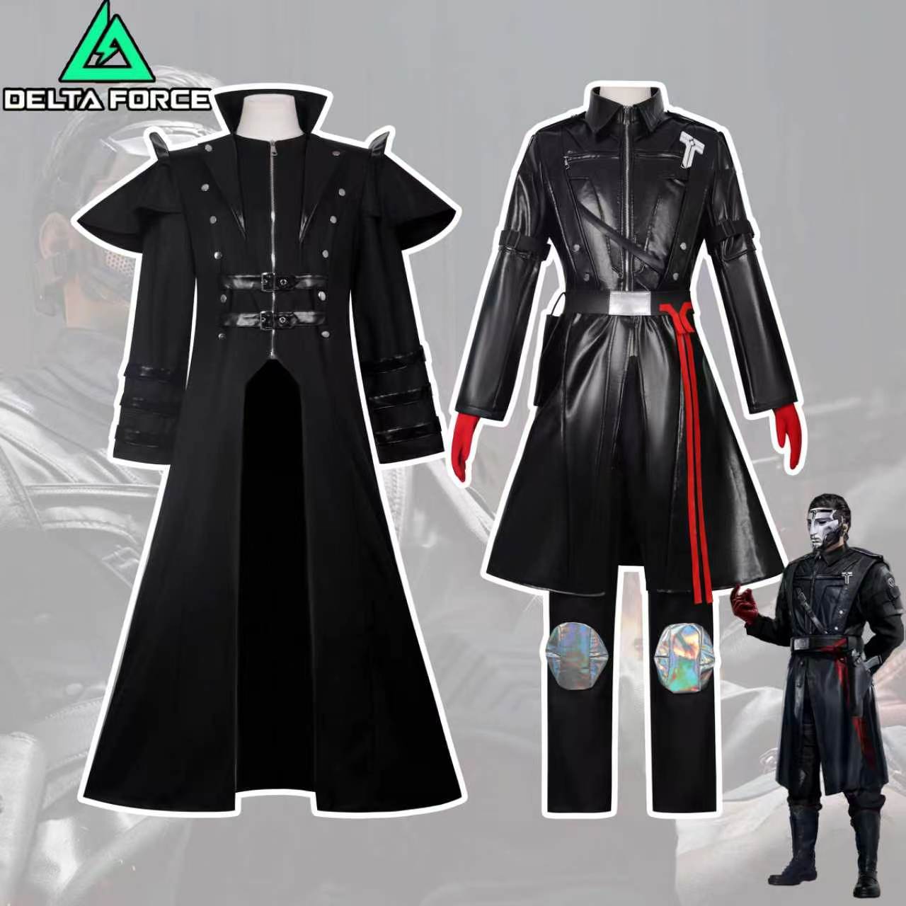 Trench Coat Men - Costume d'Halloween vintage médiéval steampunk d'elfe