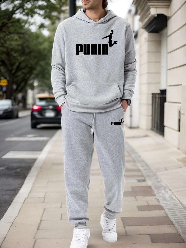 Men'S Fashion Trousers - Ensemble Homme/Haut à Capuche/Pantalon 2026 Automne
