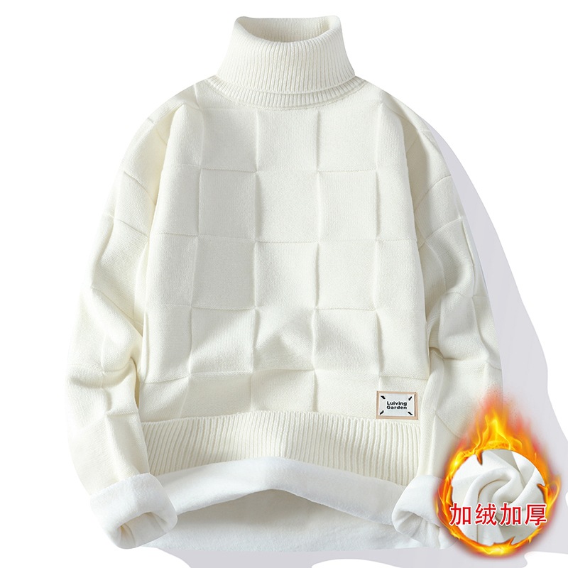 Turtleneck Sweater Men - Pulls à col roulé sourire pour