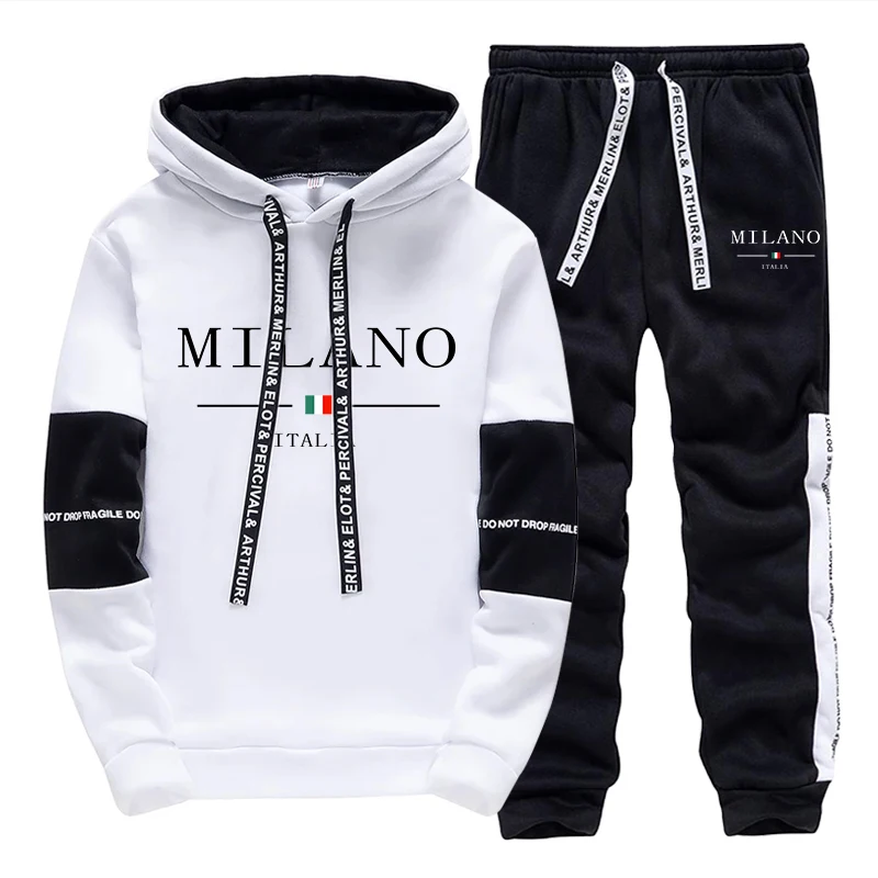 Men'S Fashion Trousers - Ensemble Homme / Sweat à Capuche