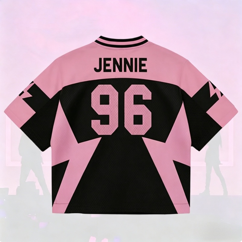 Men'S Fashion Pink Shirt - Nouveau T-shirt Sportif Rose et Noir