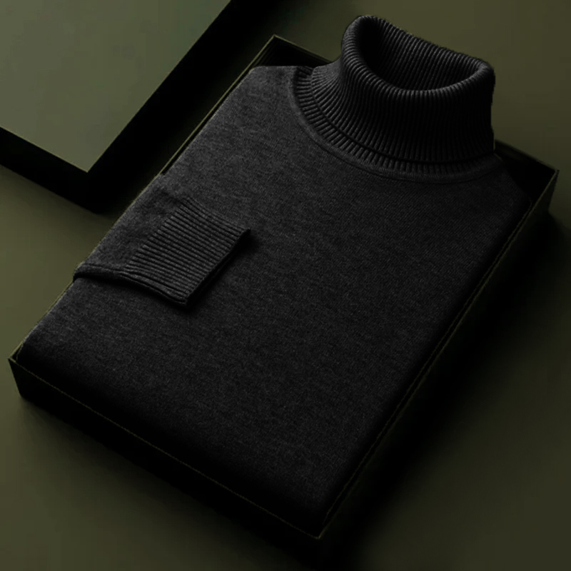 Pull à col roulé tricoté de ha - Turtleneck Sweater Men avis et prix