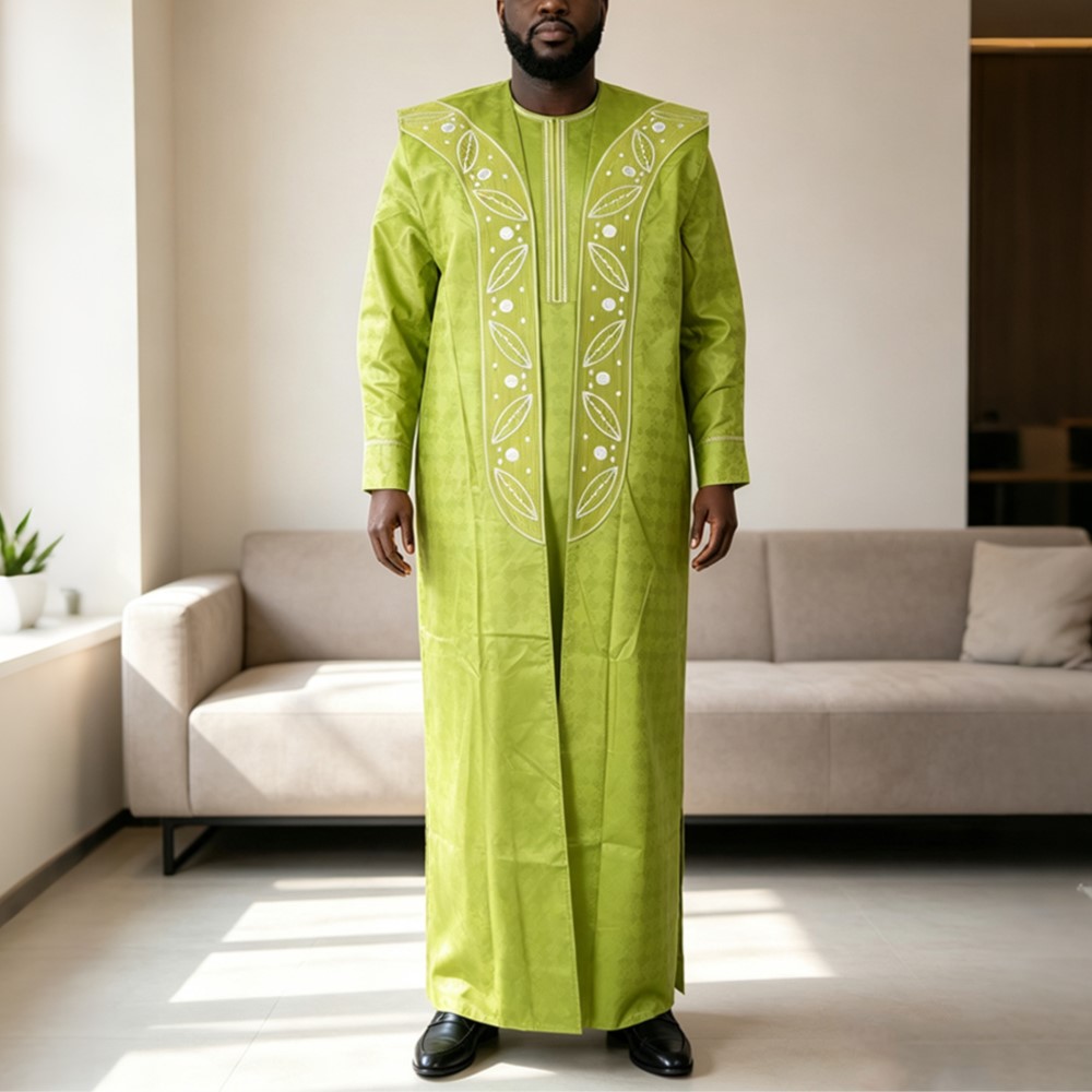 H&D 2026 Bazin Riche Brodé Gra - Dubai Men'S Fashion avis et prix