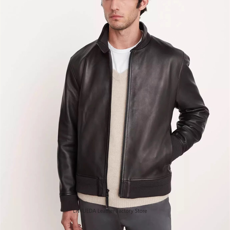 Veste en cuir véritable pour h - Harrington Jacket avis et prix