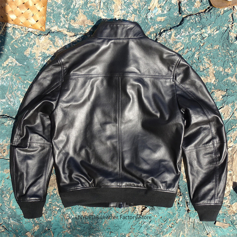 Veste en cuir véritable pour h - Harrington Jacket avis et prix