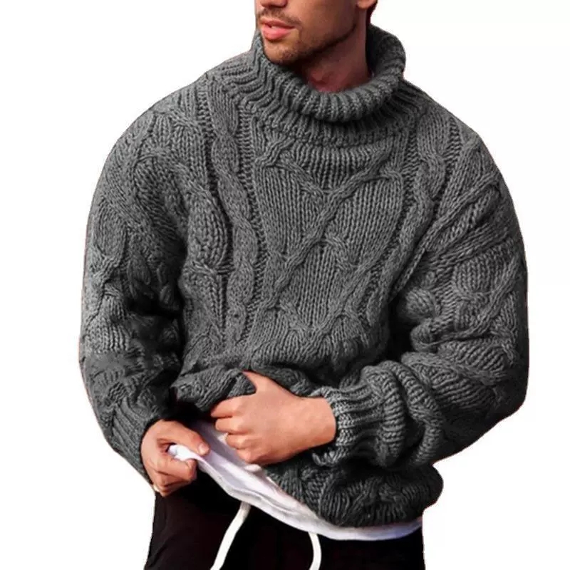 Automne et hiver mode européen - Turtleneck Sweater Men avis et prix