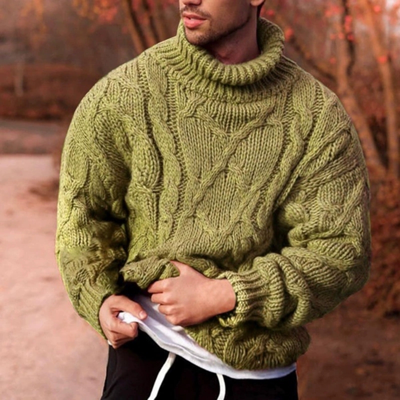 Automne et hiver mode européen - Turtleneck Sweater Men avis et prix
