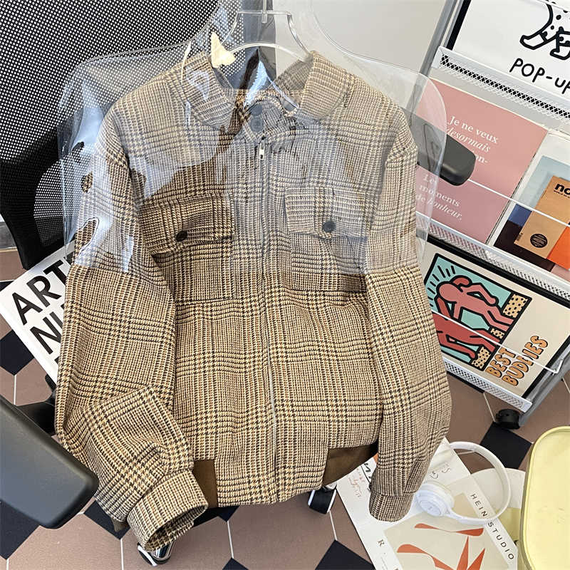 Veste d'automne à carreaux mar - Harrington Jacket avis et prix