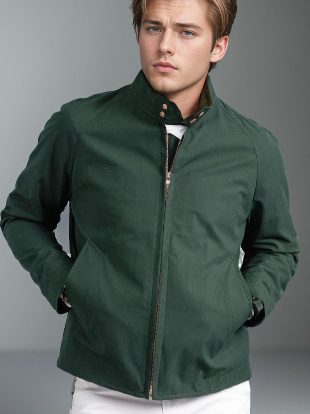 Veste zippée boutonnée pour ho - Harrington Jacket avis et prix