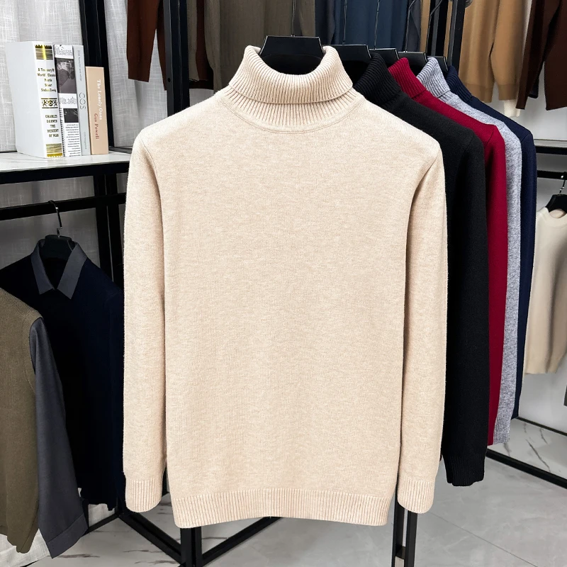 Pull en tricot à col roulé pou - Turtleneck Sweater Men avis et prix