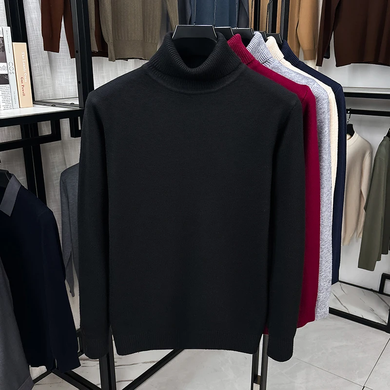 Pull en tricot à col roulé pou - Turtleneck Sweater Men avis et prix
