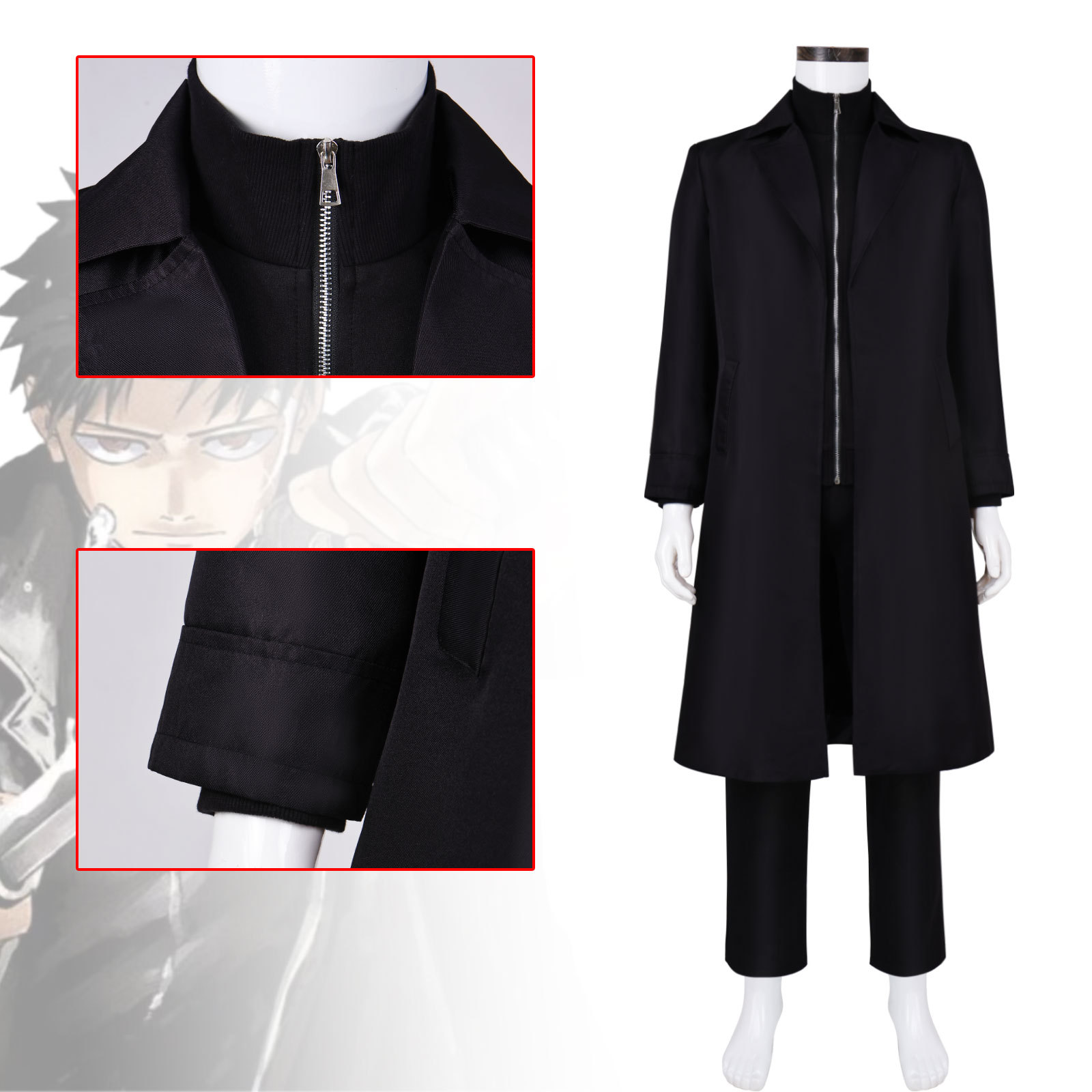 Costume de cosplay Chihiro Rok - Trench Coat Men avis et prix