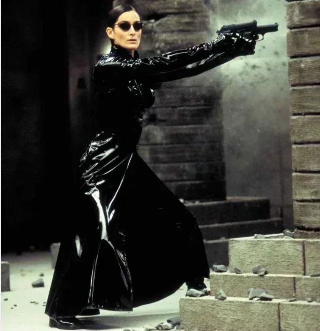 Manteau en cuir PVC noir brill - Trench Coat Men avis et prix