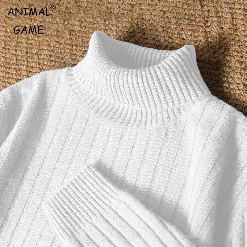 Jeu d'animaux hommes Long col  - Turtleneck Sweater Men avis et prix