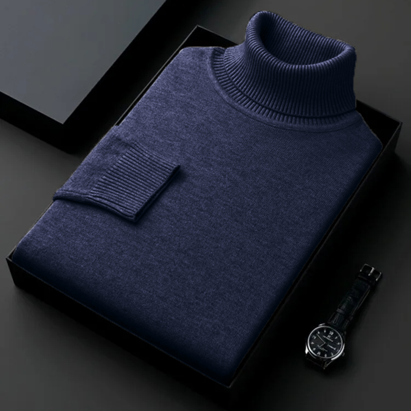 Pull à col roulé anti-boulocha - Turtleneck Sweater Men avis et prix