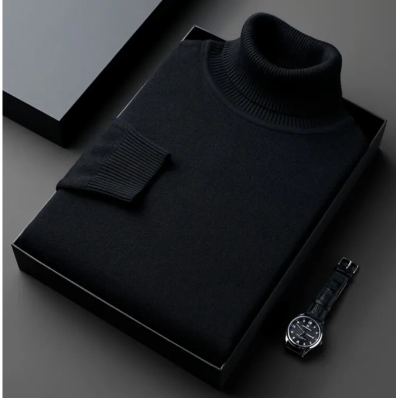 Pull à col roulé anti-boulocha - Turtleneck Sweater Men avis et prix
