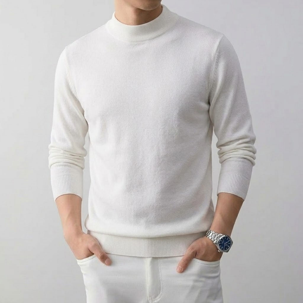 Pull-over en maille à col roul - Turtleneck Sweater Men avis et prix