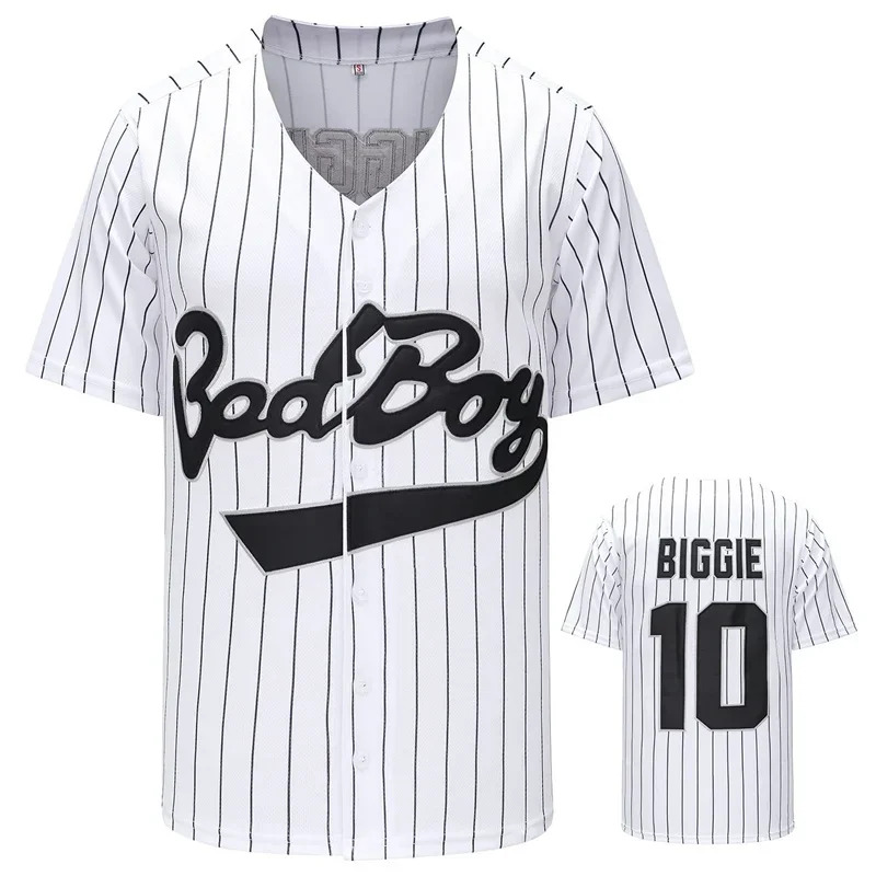 Film # 10 Bad Boy BIGGIE maill - Mens Fashion Baseball Jersey avis et prix