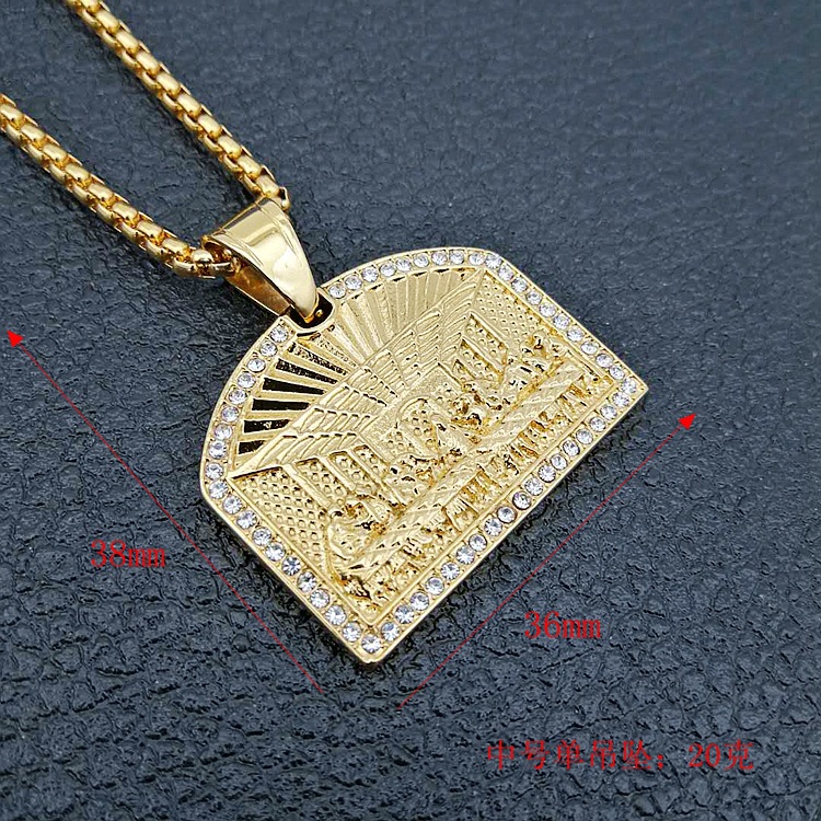 Collier Pendentif Hip Hop 
