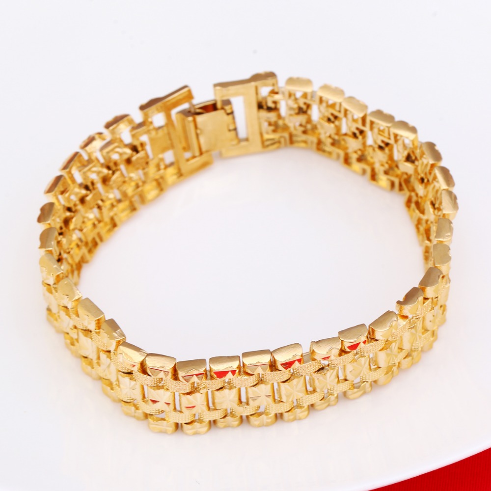Bracelet en or Dubai couleur o - Dubai Men'S Fashion avis et prix